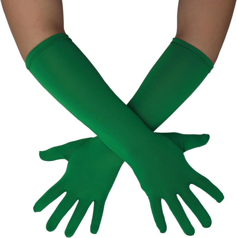 Sheface Men's and Women's 15'' Long Spandex Banquet Party Wedding Gloves - Stretchy Costumes - Image 1